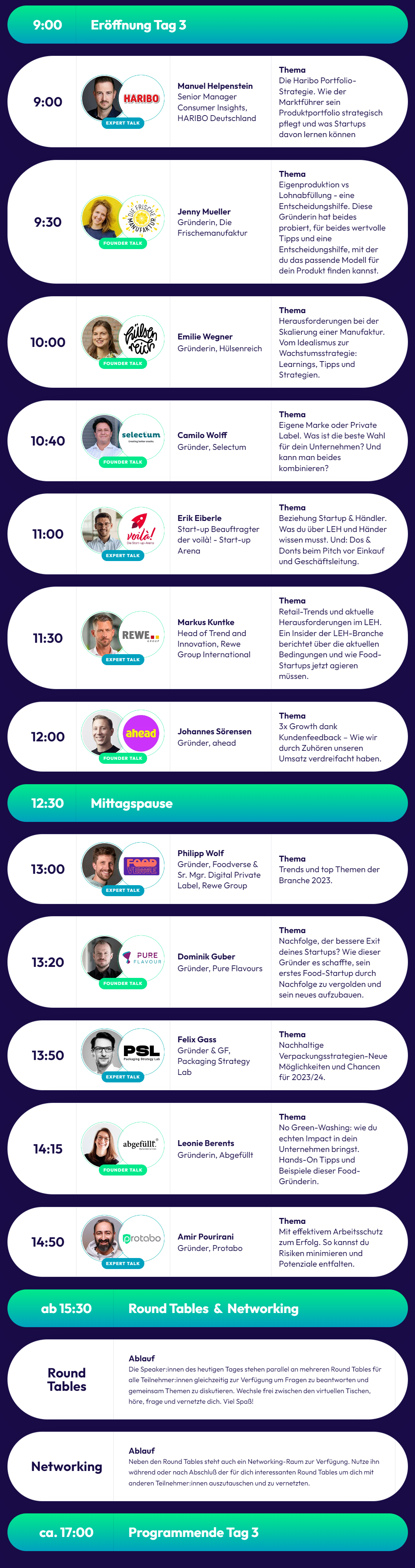 Programm Tag 3